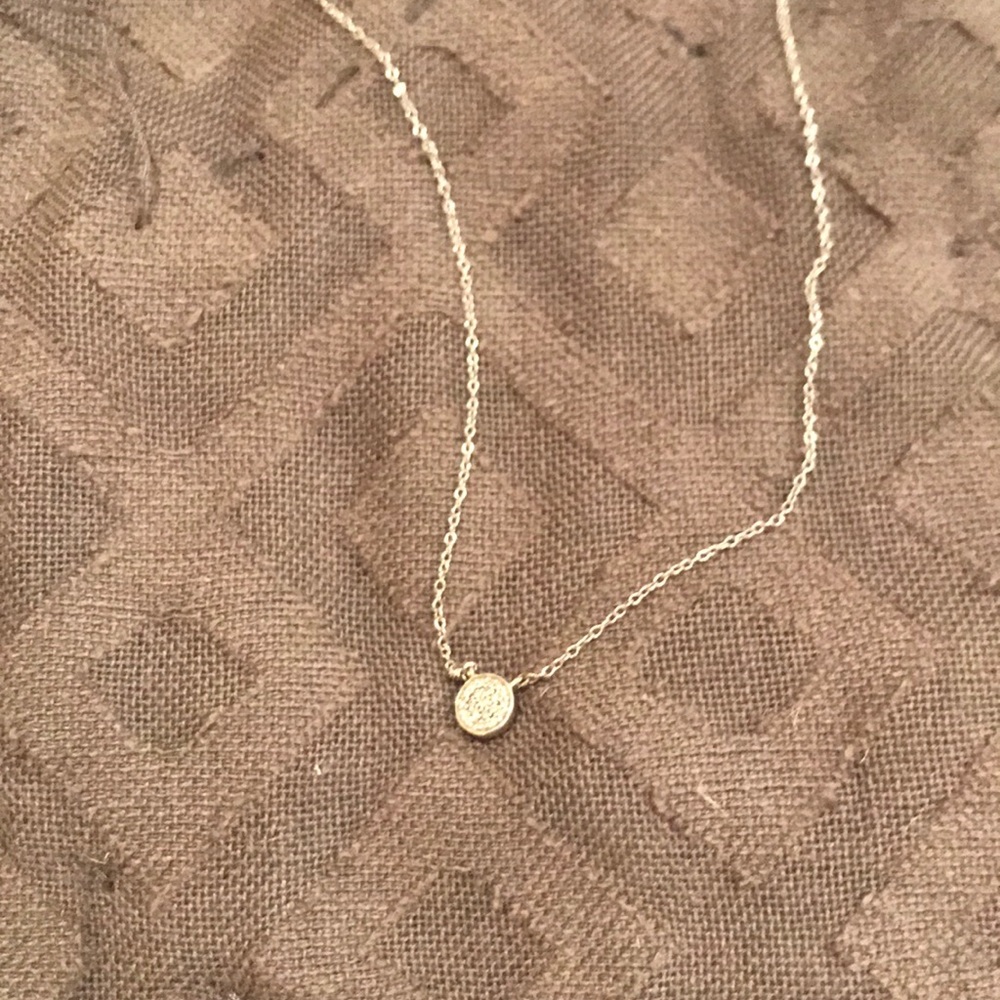 Diamond and Sterling Silver Necklace